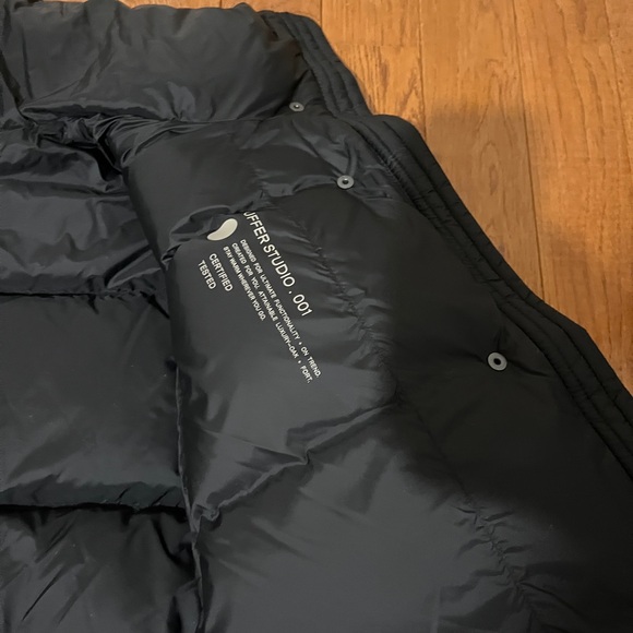 NWT Women’s Oak + Fort Oversized Down Puffer Jacket Black Sz. XS - Picture 8 of 11